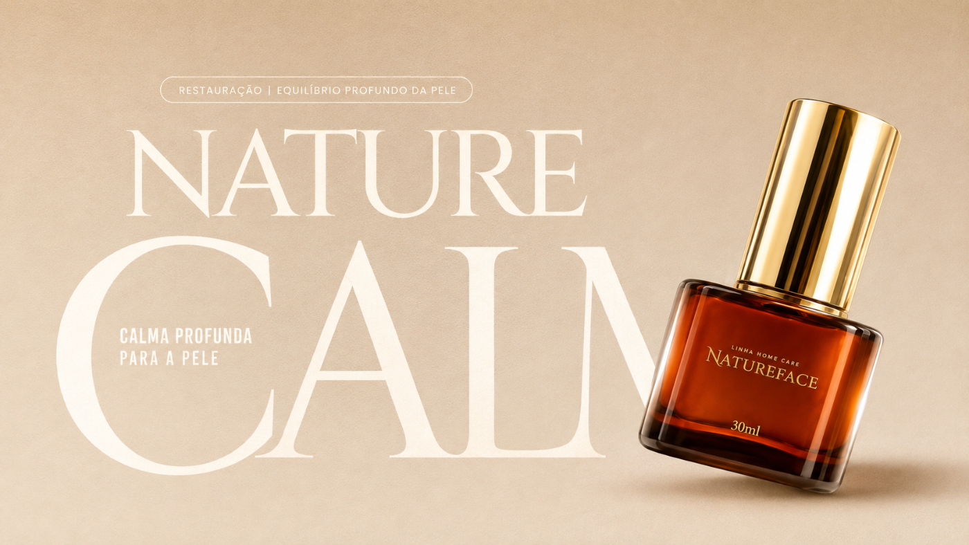 NatureCalm — calma profunda para a pele · Linha Home Care 30ml